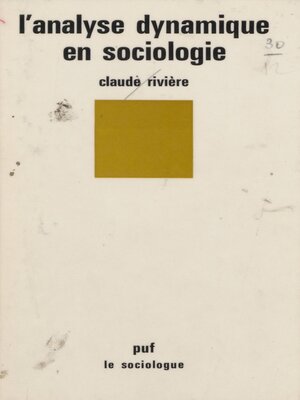 cover image of L'Analyse dynamique en sociologie
